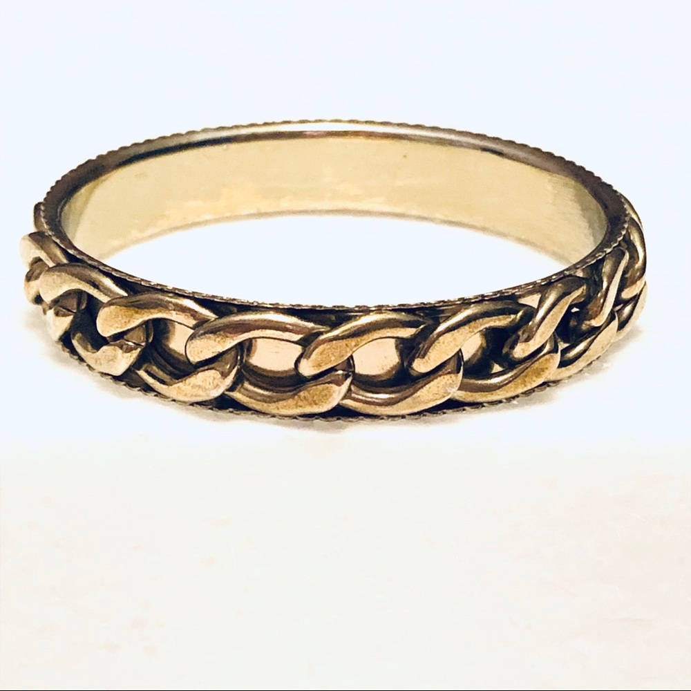Vintage 18k Gold Plated Spinner Bracelet small